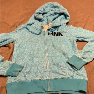 Blue Victoria secret zip up